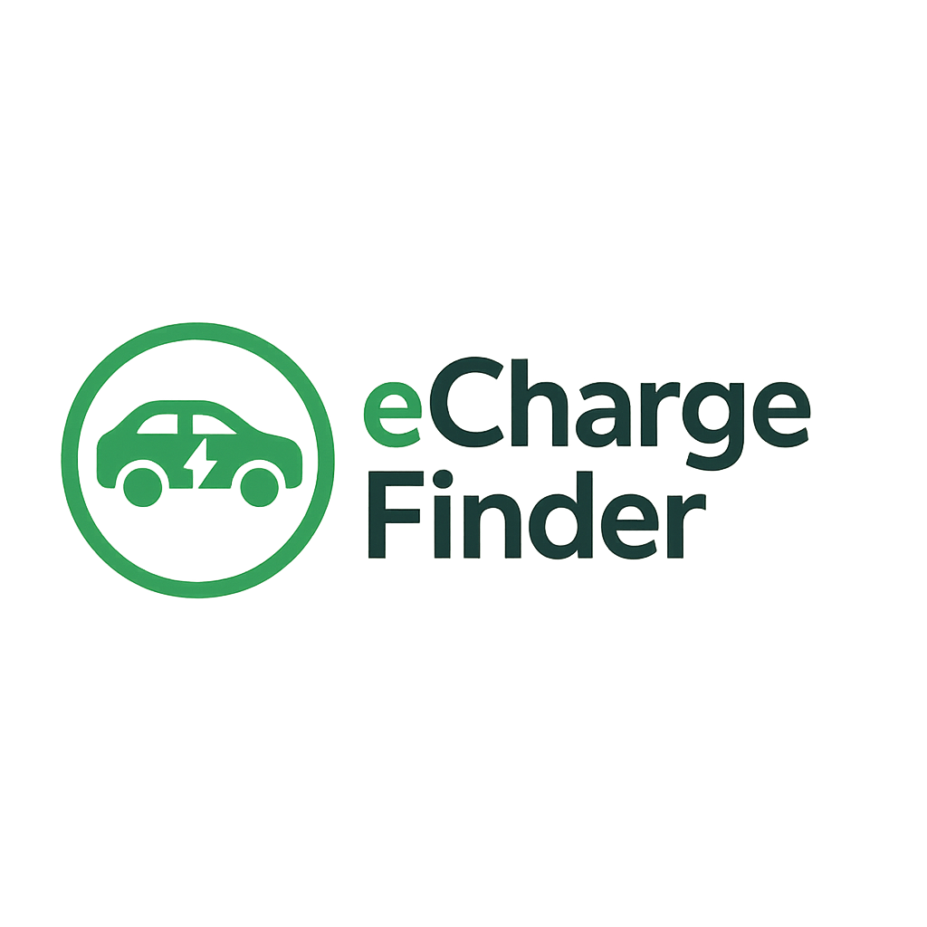 eChargeFinder EV charging station locator logo